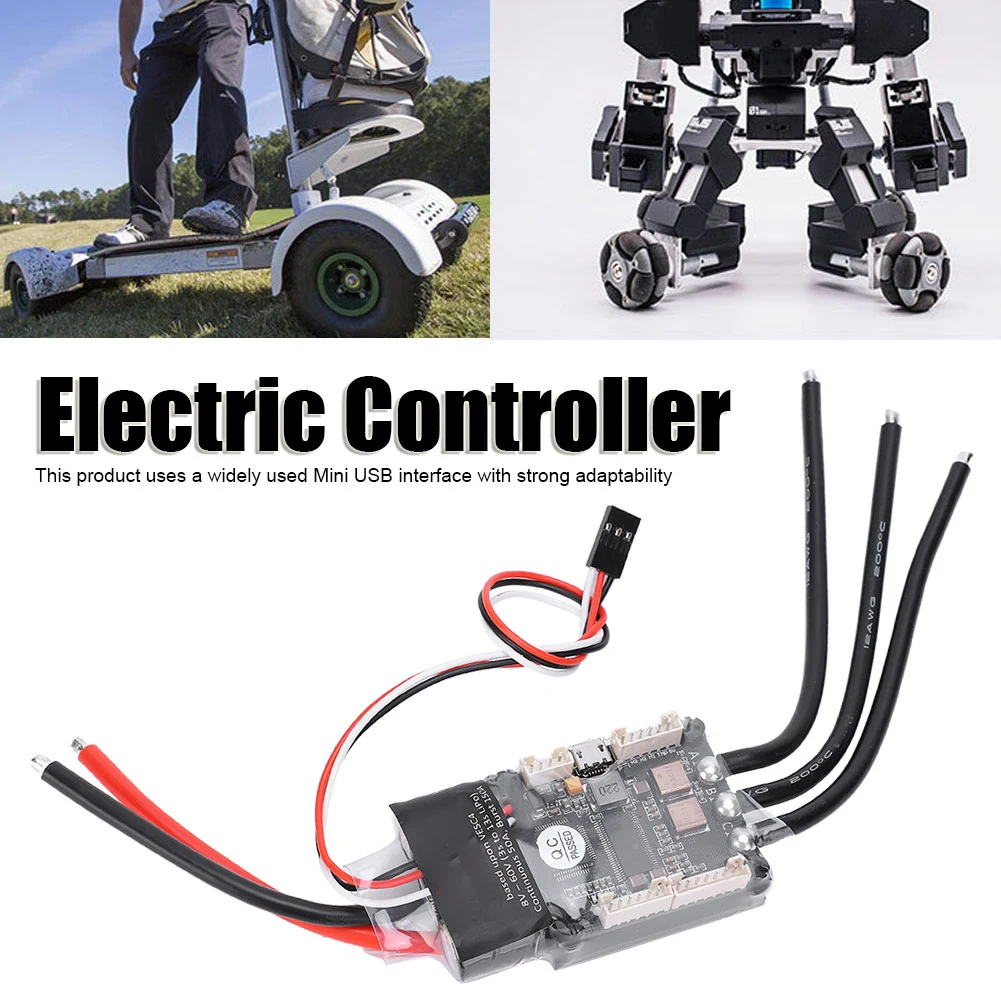 Electric Speed Controller Mini FSESC4.20 50A Aluminum Anodized Radiator DIY Electric Speed Controller Electronic Component