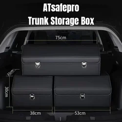 ATsafepro 65L Organizer for Trunk Box Storage and Cleaning Car Accessories Interior Vehicle Supplies Accessories for the Car