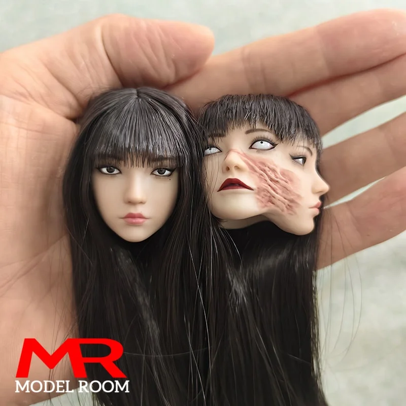 YMT090 1/6 Scale Twin Sister Head Sculpt Carving Model Fit 12'' TBL PH YM ANT Female Action Figure Body Dolls