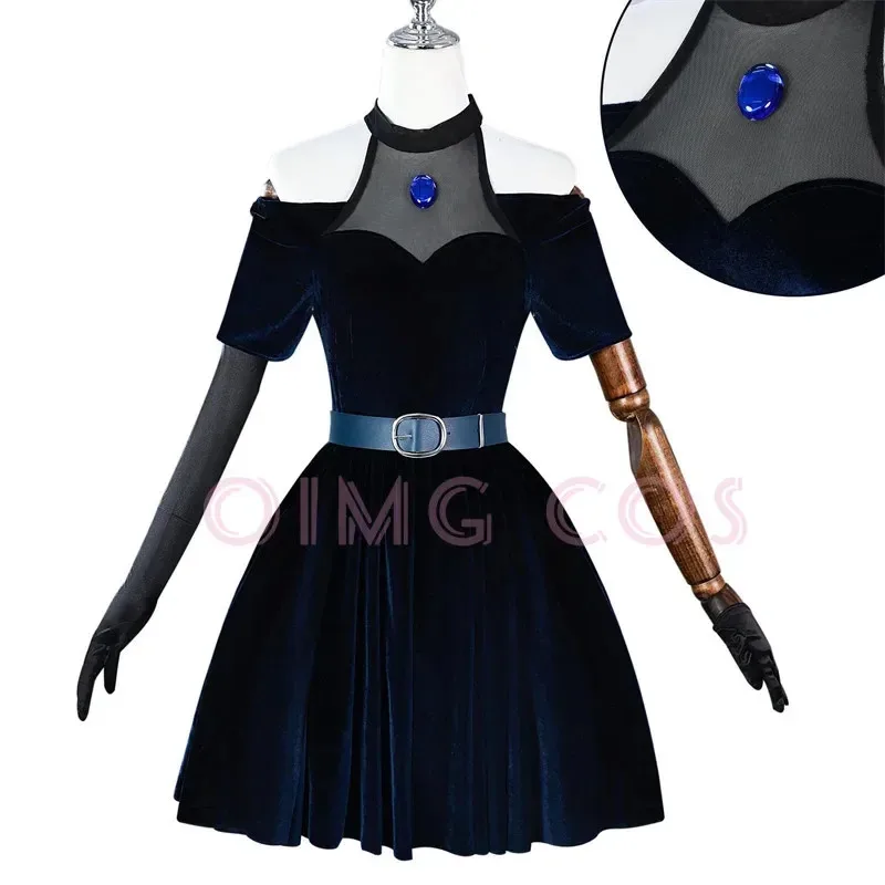 

Alien Stage Mizi Cosplay Costume Uniform Women Game Jacquard Fabric Wig Anime Chinese Style Halloween Costumes for