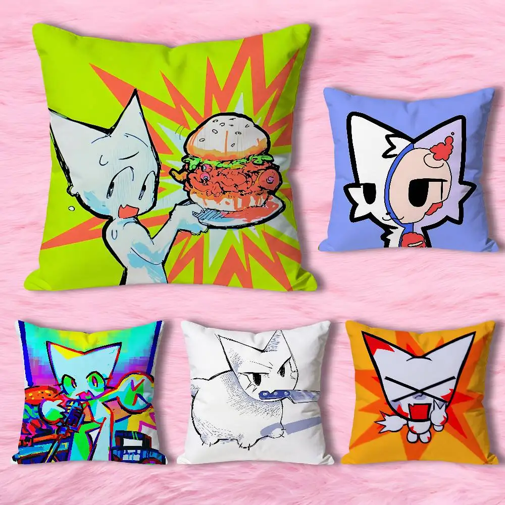 

Creative F-Femtanyl Album Anime Celebrity Merchandise All-Match Printed Pillow Case Sofa Car Office Room Decoration Protector