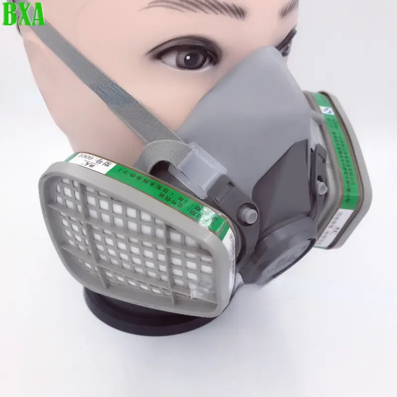 Protective Industrial Half 6200 Gas Mask Respirator Chemical Belt Filter Protection Organic Vapor Gas Painting Spray Dust