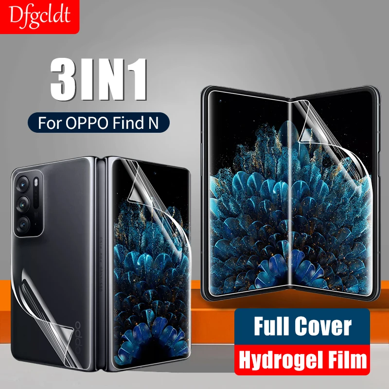 

3-IN-1 3D Curved Deformed Hydrogel Film for OPPO Find N Screen Protector Folding Full Cover Nano Film for OPPO Find N Not Glass