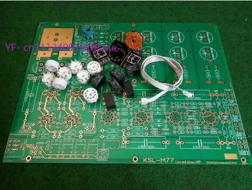 Hi-End KSL-M77 Stereo Tube Preamp & MM Phono DIY Kit / Finished Board