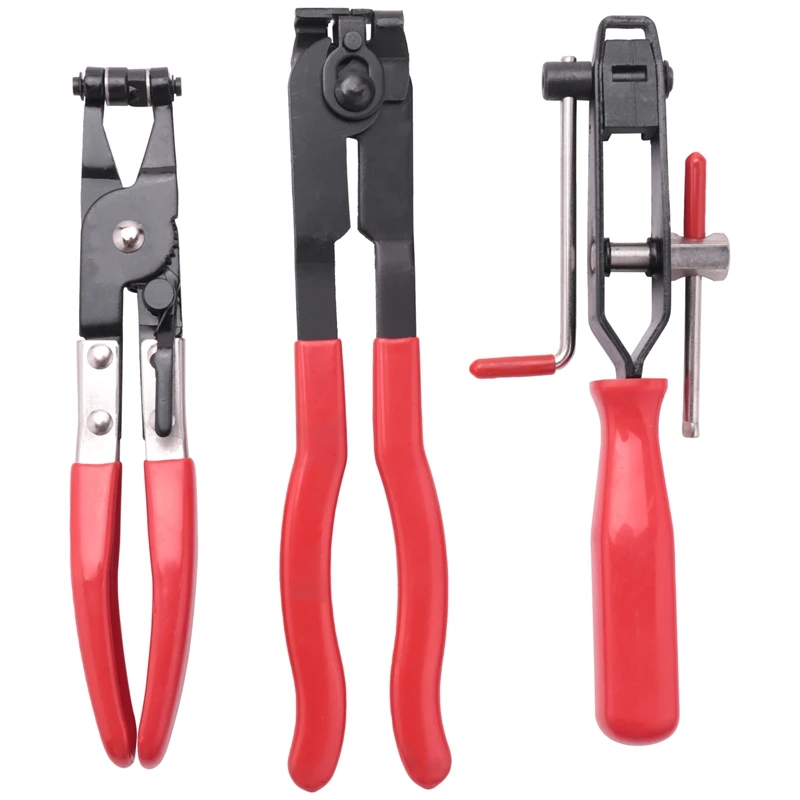 

3Pcs Cv Joint Boot Clamp Pliers Car Banding Hand Tool Kit Set For Use Multifunctional With Coolant Hose Fuel Hose Clamps Tools