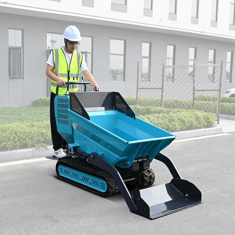 Free Shipping OEM Rubber Tracks 500 Kg 1100 Lbs Load Capacity Crawler Transporter Mini Site Dumper Hydraulic Mini Dumpers