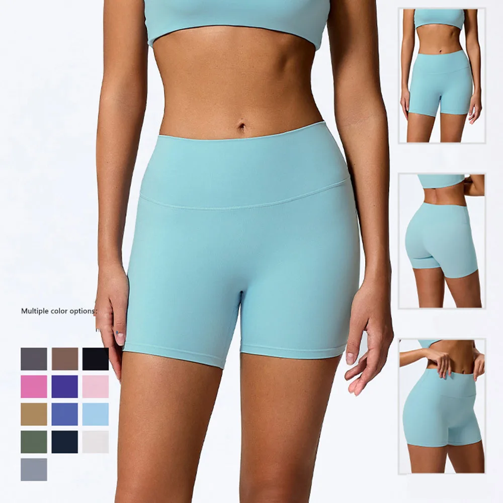 

Сексуальные шорты для йоги с высокой талией ‌ - 3-дюймовые персиковые спортивные шорты для подтяжки ягодиц для женщин, контроль живота и бесшовный дизайн с быстрым дизайном