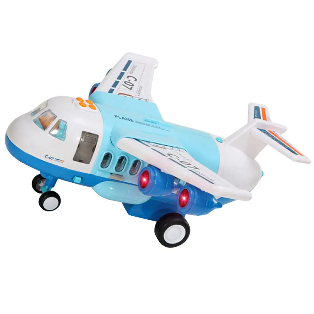 

1Set Educational Airplane Playset with Realistic Lighting Music Effects Storytelling Science Learning Fun for Kids Birthday Gift