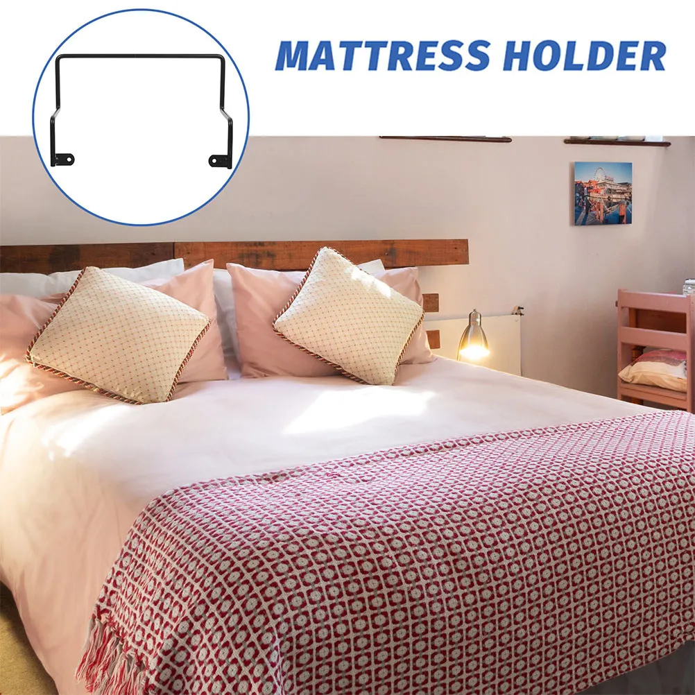 Mattress Slide Stopper Iron Anti Slip Mattress Retainer Bar Bed End Stopper Metal Hooks Non Slip Baffle for Adjustable Bed Frame