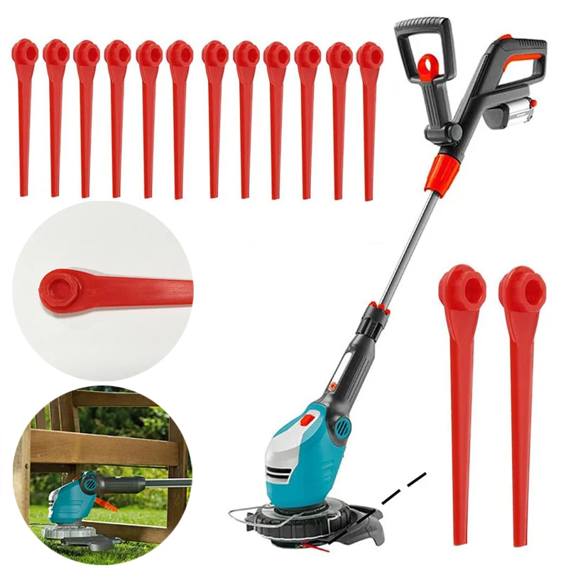50pcs Universal Garden Grass Trimmer Plastic Replacement Blades for Gardena Grass Trimmer EasyCut Li-18/23R 9823 9825 9820 9821