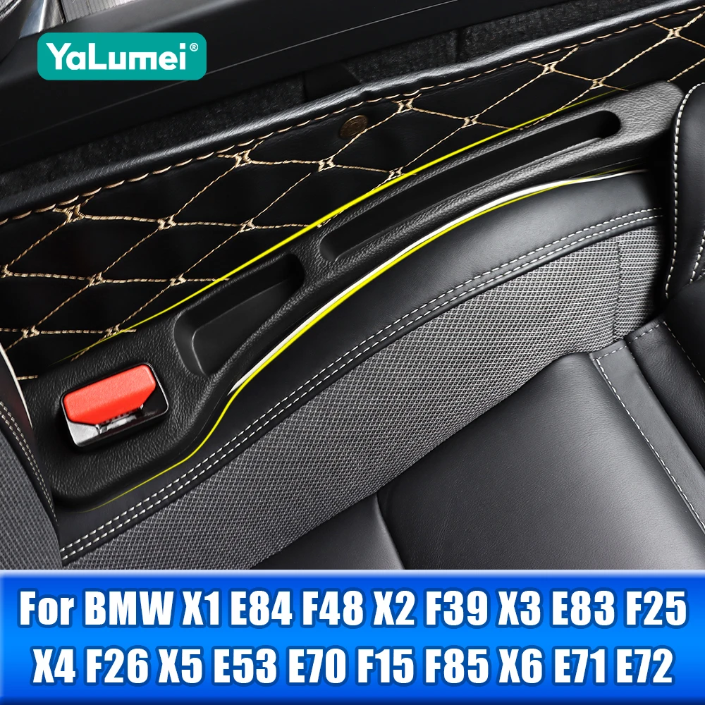 

Car Seat Gap Filler Crevice Storage Strip For BMW X1 E84 F48 X2 F39 X3 E83 F25 X4 F26 X5 E53 E70 F15 F85 X6 E71 E72 Accessories