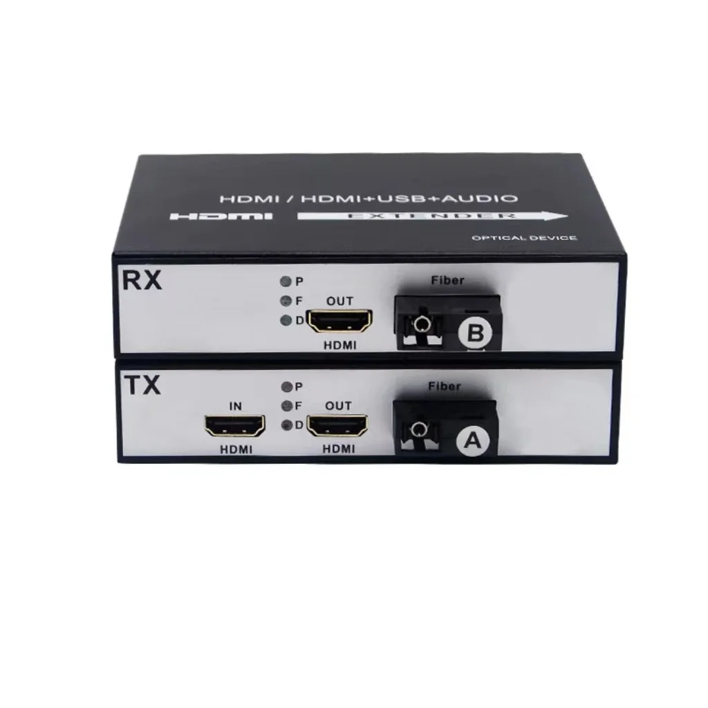 OEM ODM HDMI to Fiber Optical Converter 1080P 60Hz 20KM with Loop-out HDMI Fiber Extender