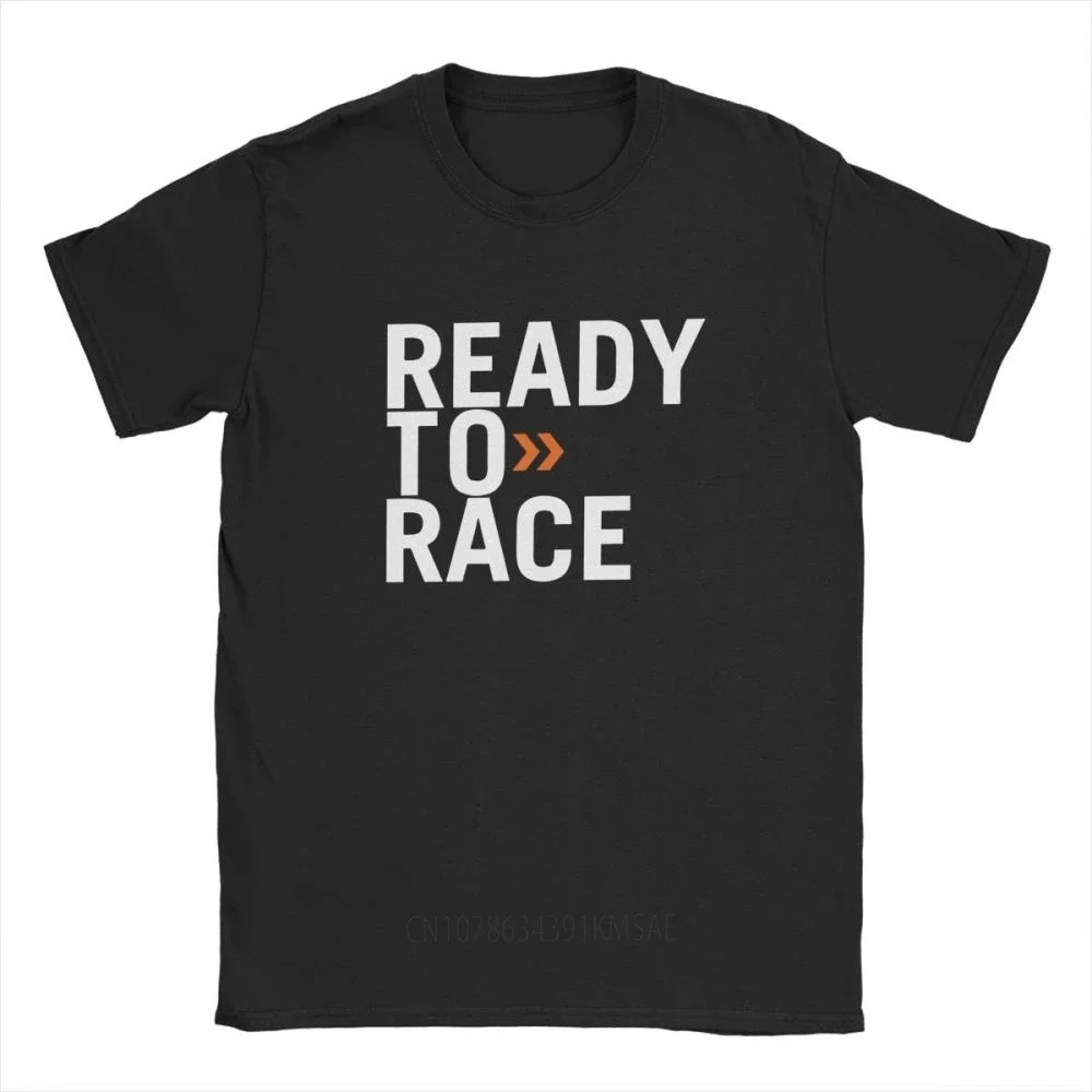 Swag Men T Shirt Ready To Race Print T-Shirt Plus Size Novelty Tops Enduro Cross Motocross Bitumen Bike Life Tees Cotton Clothes