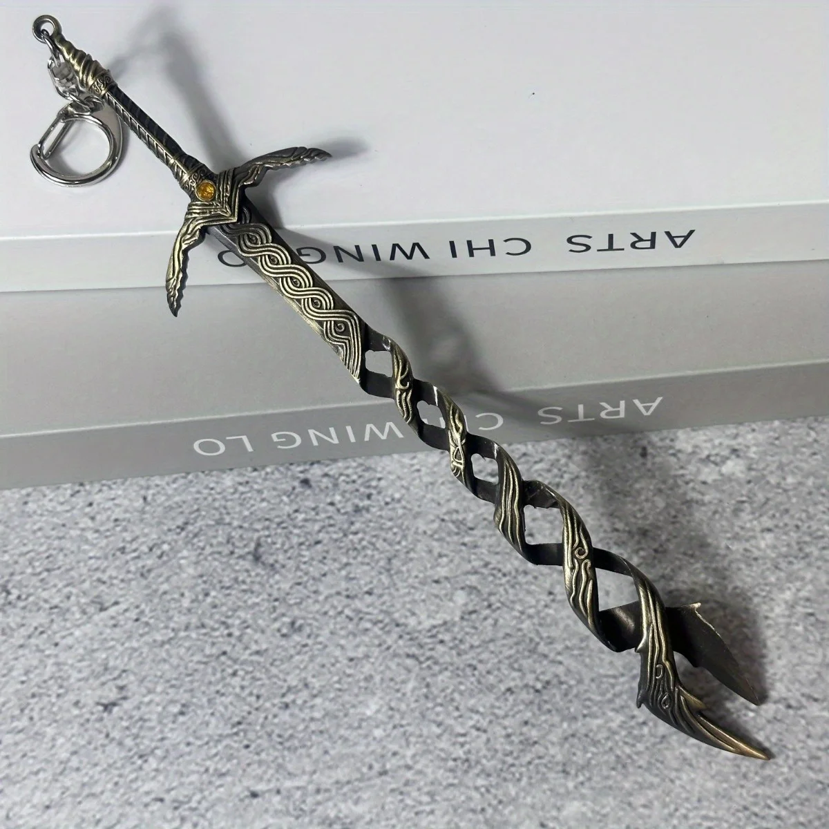 8.6inch Anime Elden Katana Steel Blade Metal Ninja Knife Real Size Japanese Katana Samurai Sabre Godslayer Greatsword Sword Gift