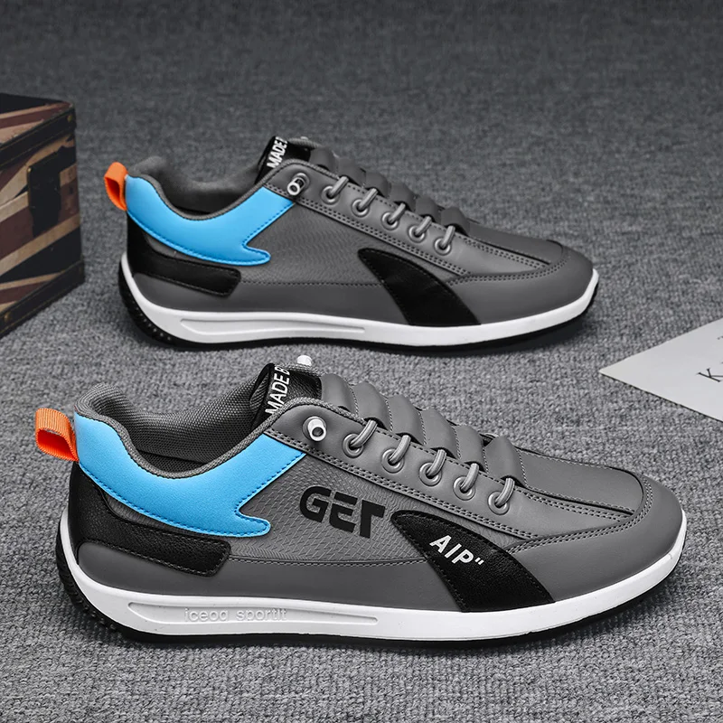 

shoes for men Casual Men's Soft Bottom Style Breathable Leather Upgraded Spring Autumn Seasonal Fashionable Dad Sneakers