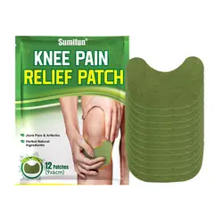 12pcs Self-Heating Knee Pain Patch Wormwood Herbal Extract Joint Arthritis Sticker Relief Swelling Bruise Medical Plaster