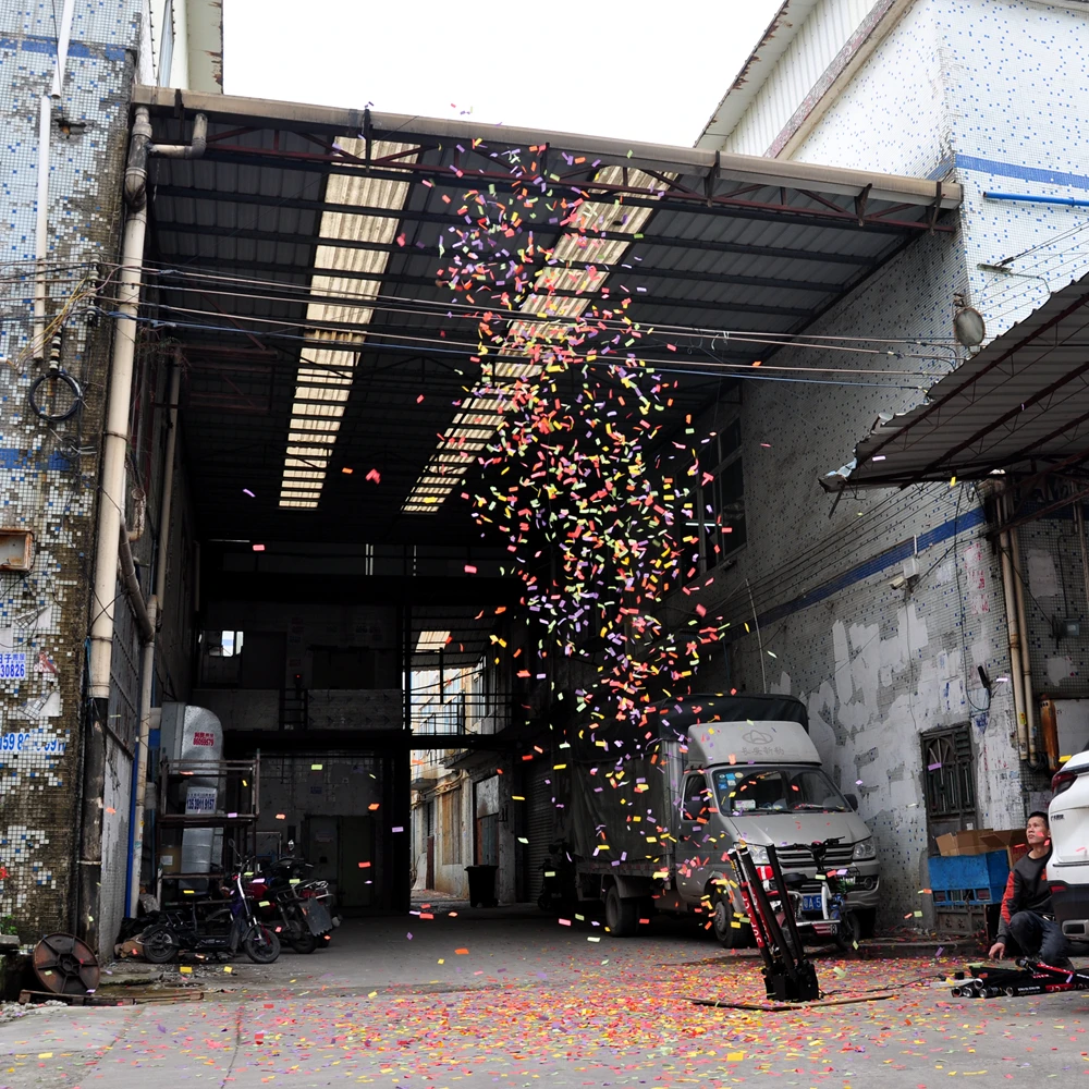4 Head Remote Confetti Cannon DMX Control High Jet Distance Spray Angle Adjustable Power Electric Connector Fuse Trigger image 4