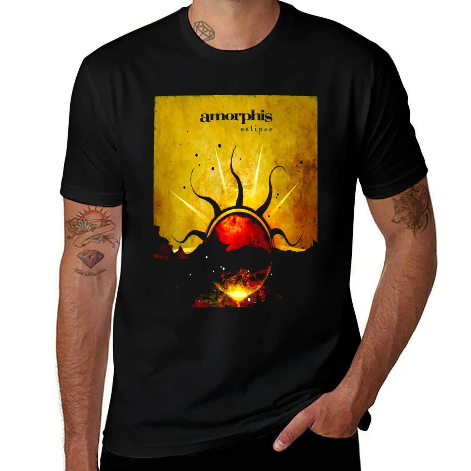 

Eclipse Amor Amor Heavy Metal Band T-Shirt heavyweights Funny t-shirt t shirt men