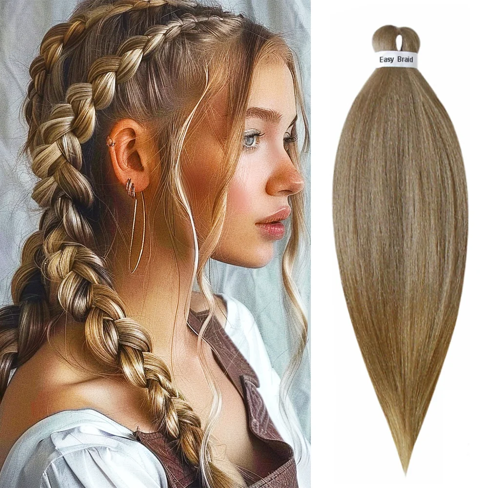 Gehaakt Haar Cosplay Easy Vlechten Haar Voorgerekt Krullend Jumbo Vlechten Extensions Hair Accessoires Voor Meisjes Vlechten 26Inch