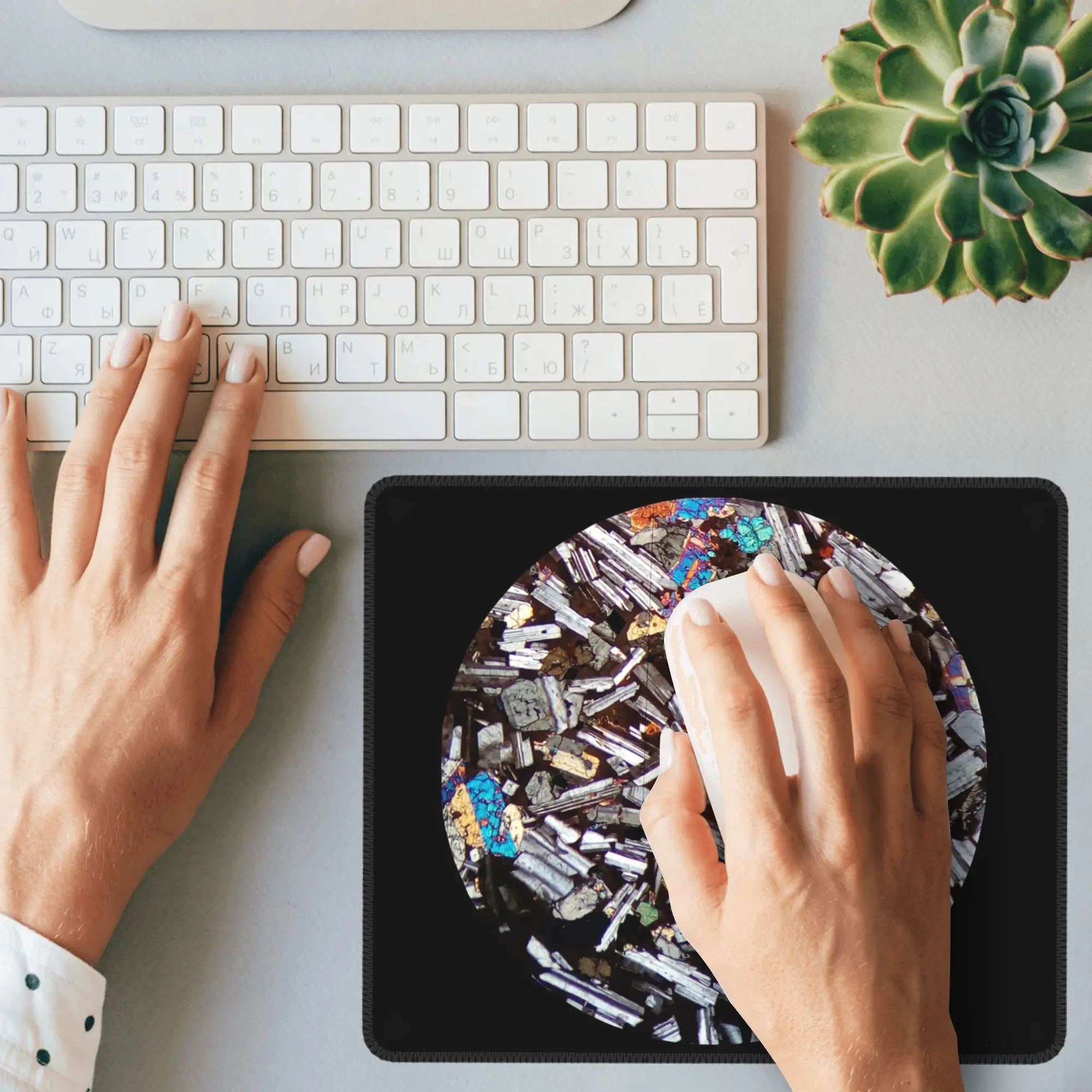 Alfombrilla de ratón de sección delgada geológica, alfombrilla para teclado de ordenador, alfombrilla para ratón, Gamer, PC, portátil, escritorio, accesorios de oficina, alfombrillas para mesa
