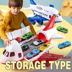 Children's toy airplane boy car large oversized drop-resistant puzzle multi-functional deformation simulated airliner model