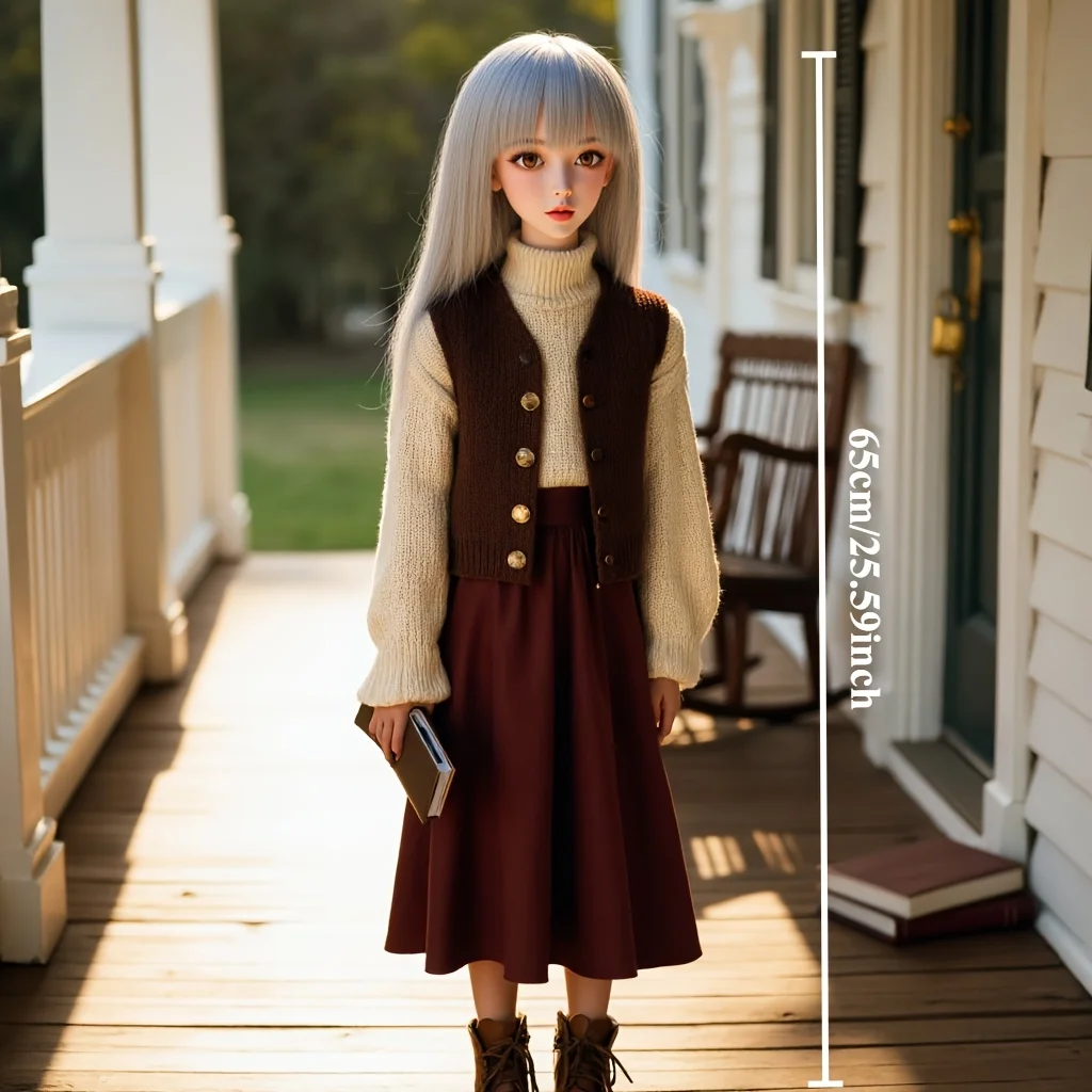 65cmシームレス可動フィギュアコレクタブルドール、ソフトTPEボディ、PVCヘッド＆合金骨格、写真撮影用リアルなアニメモデル