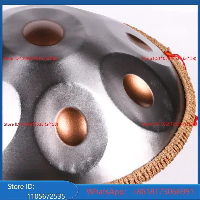 Percussion Instrument for Beginner, HandPan Drums, 9-tone G, Steel Tongue, Music, Yoga, Meditation, Birthday Gift, 440HZ，18inch