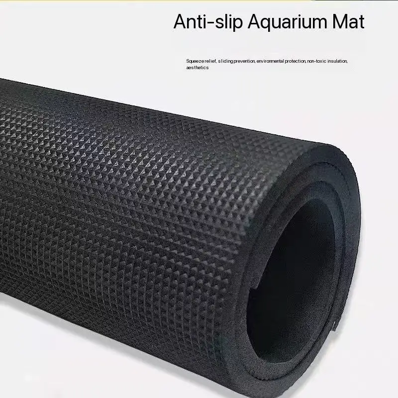 

350MM Aquarium Ultra-Clear Fish Tank Mat, Thickened Black, White, and Blue Fish Tank Insulation Mat, Shock-Absorbing Non-Slip Ma