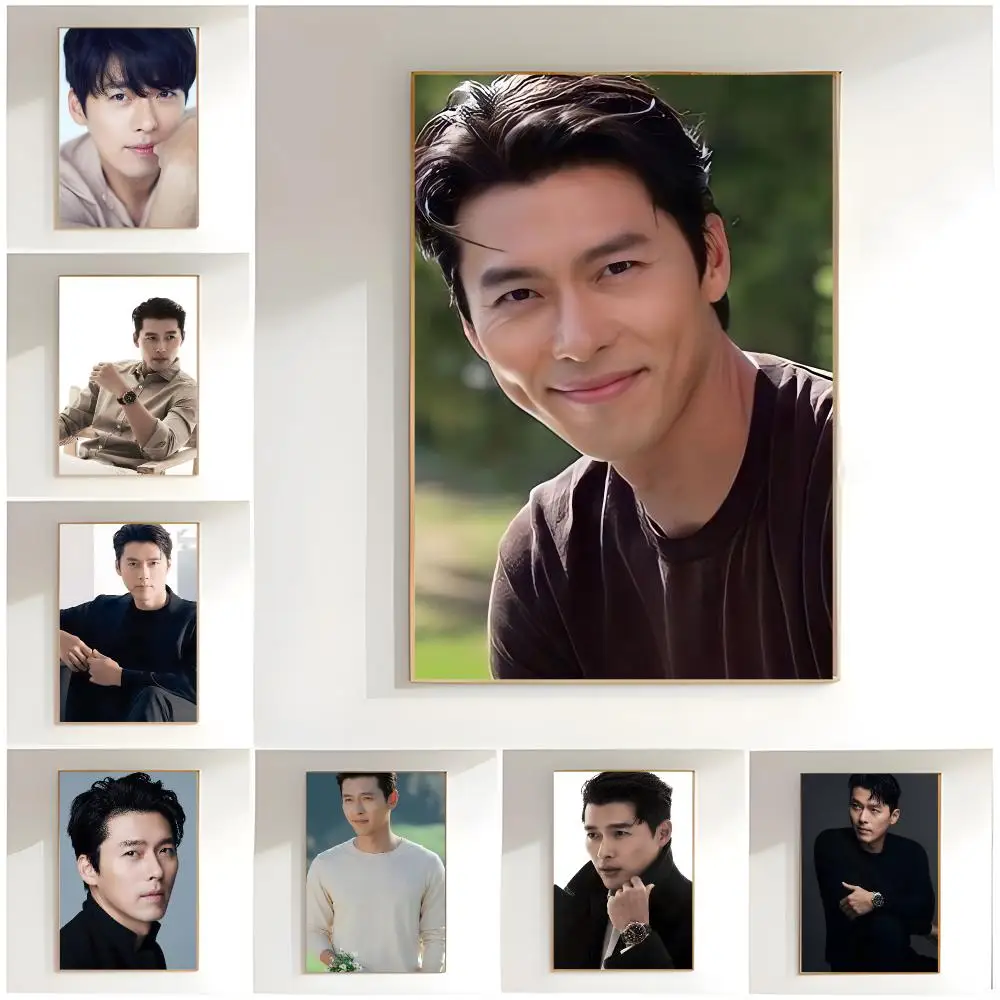 charming actor h-hyun bin Poster Classic Wall Art  Home Decor  Peel and Stick Unframed