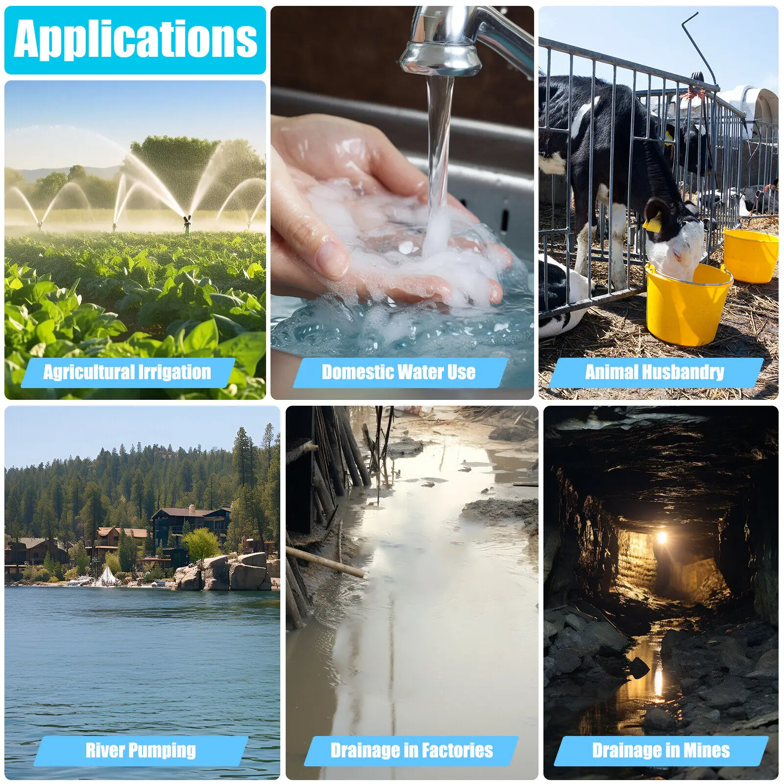 مضخة مياه تعمل بالطاقة الشمسية 24 فولت 370 وات رأس مضخة غاطسة تعمل بالطاقة الشمسية بطول 65 مترًا من الفولاذ المقاوم للصدأ للمنزل أو المزرعة