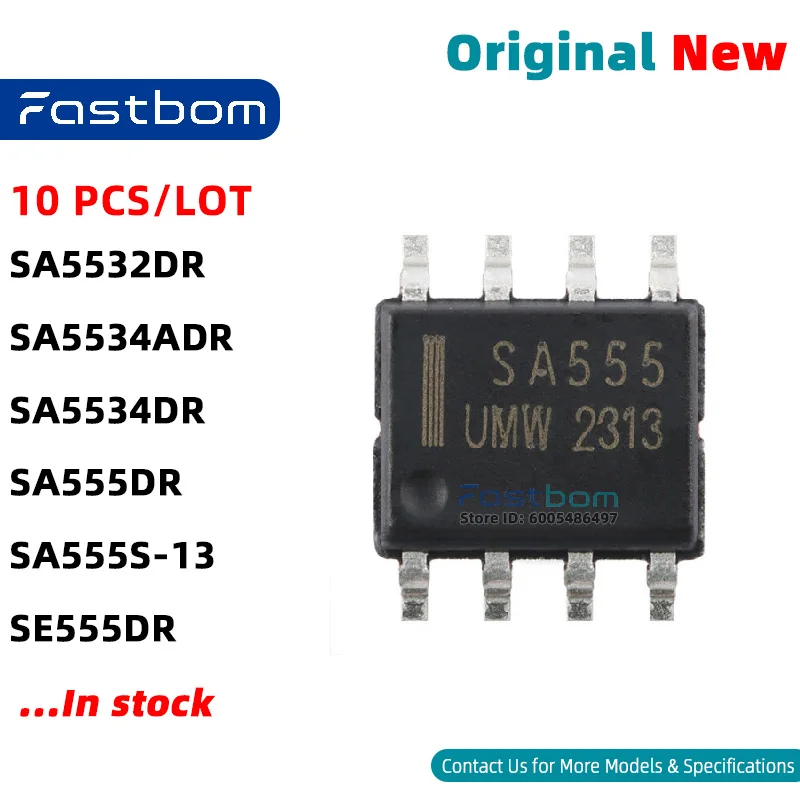 SA5532DR SE555DR SA555DR SA5534ADR SA555S-13 SA5534DR SOIC-8 TIMER New Original
