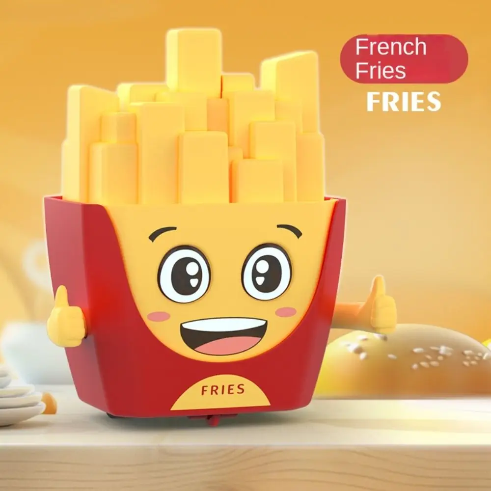 Collectible Puzzle French Fries Power Car Toy Education Simulation Pull Back Car Toy Food Cartoon Submarine Car Model Children