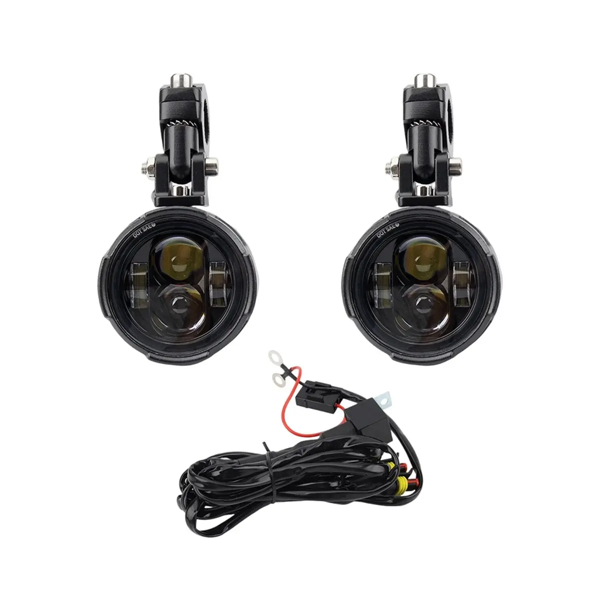 A23Z High Beam Spotlight for MT07 MT09 CRF1000L Scooters Auxiliary LED Fog Lights Universal Enduro