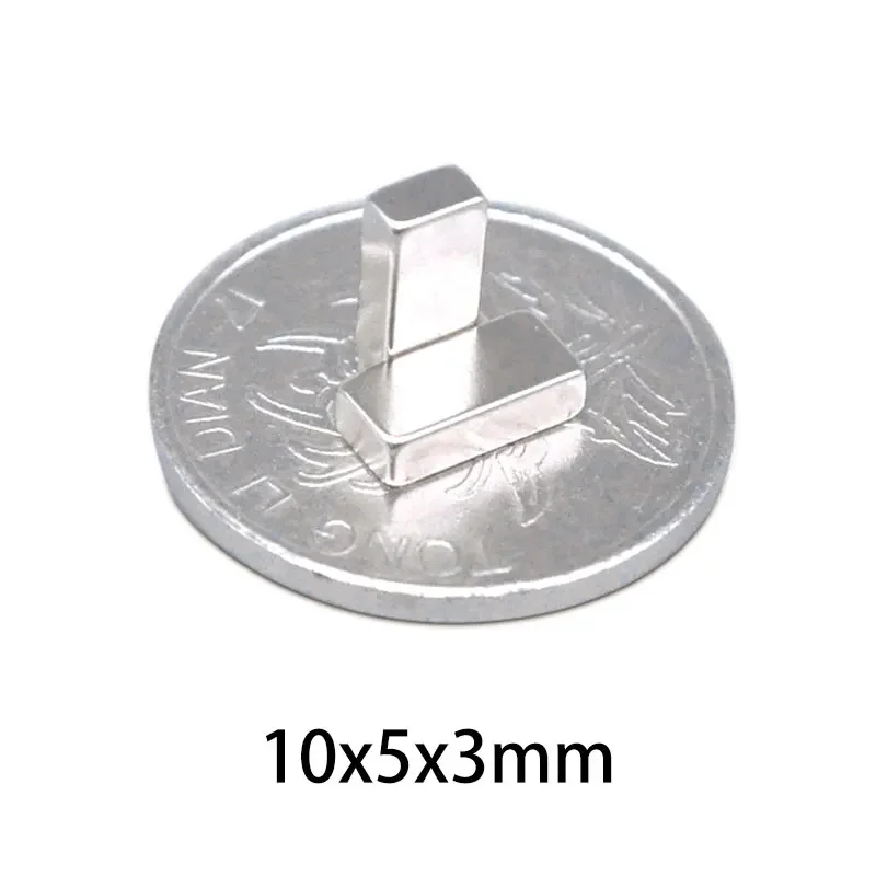 20/50/100Pcs 10x5x3mm Block N35 Cuboid Powerful Neodymium Magnets Permanent NdFeB Super Strong Fridge Magnet Magnetic Sheet