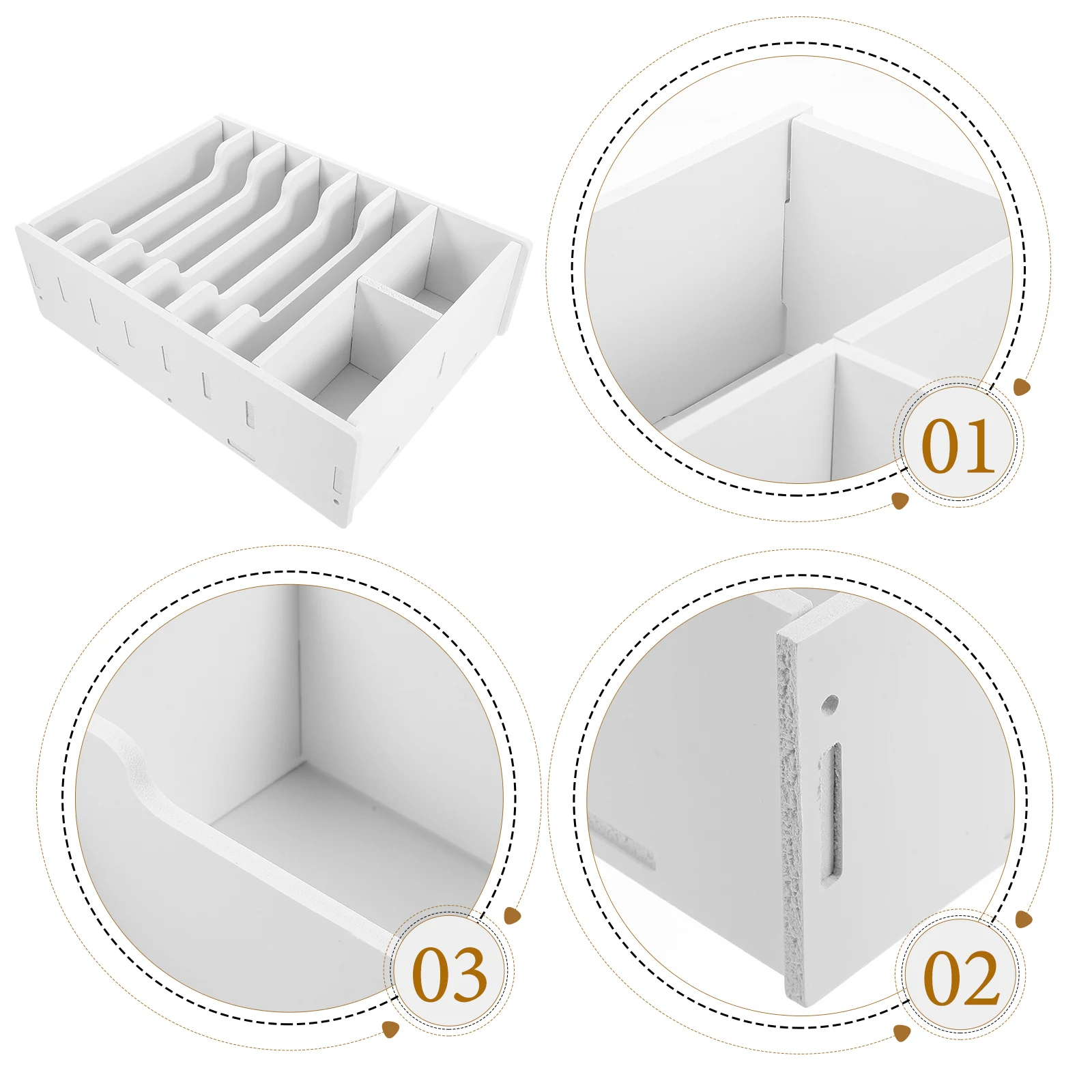 Box Multi-Grid Geld Organizer Desktop Lagerung Halter Für Münzen Rechnungen Telefon Desktop Ticket Fall Null Ändern