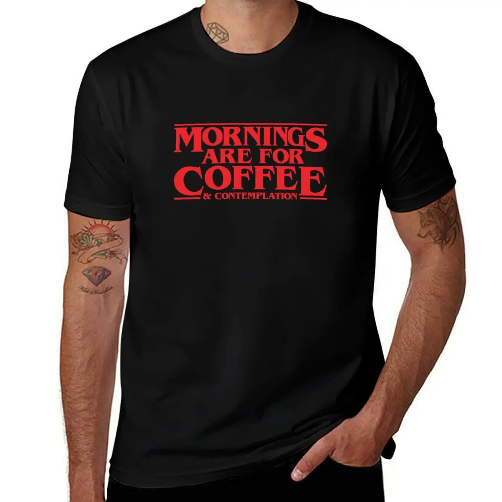 Are Hopper t-shirts t pour les matins pour anime café-et contemplation T-Shirt chemises de créateur homme
