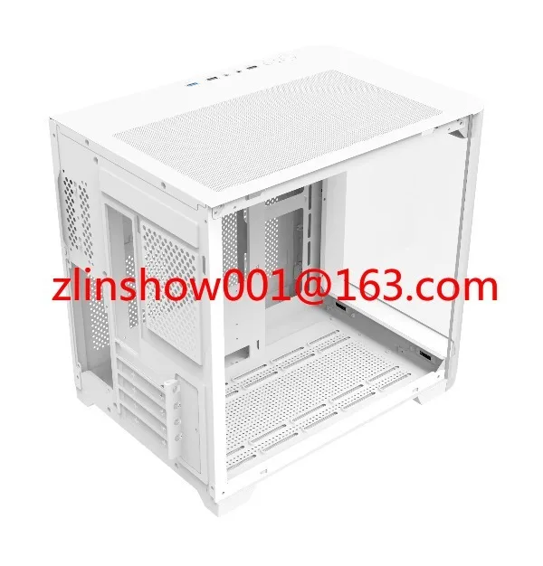 تصميم جديد منحني من الزجاج المقسى PC RGB Gamer Cabinet كمبيوتر ألعاب برج أبيض حافظة كمبيوتر ألعاب