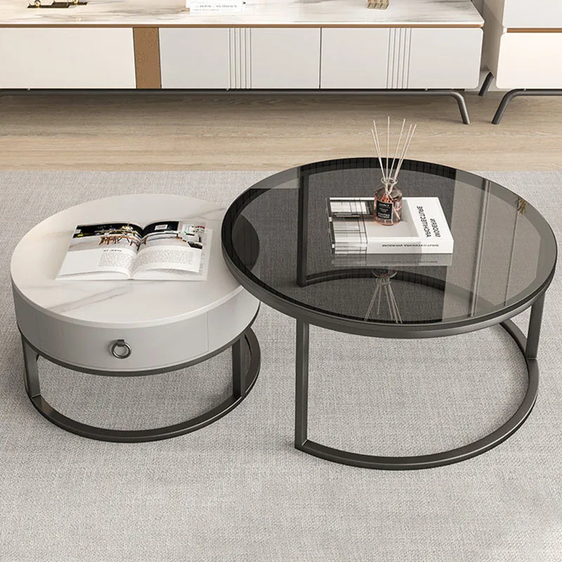 Decoration Modern Coffee Table Accessories Nordic Living Room Side Table Aesthetic Space Saving Mesa Auxiliar Home Furniture