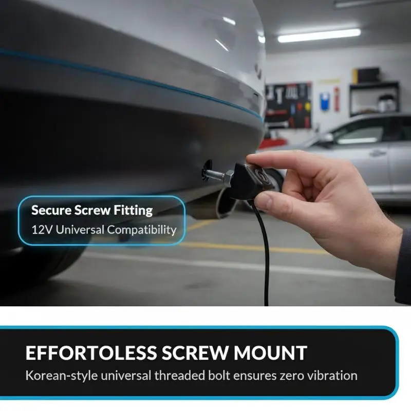 Car Backup Camera 170° Wide Angle Anti-Interference Adjustable Rear View Reversing Cam for Taxi Fleet