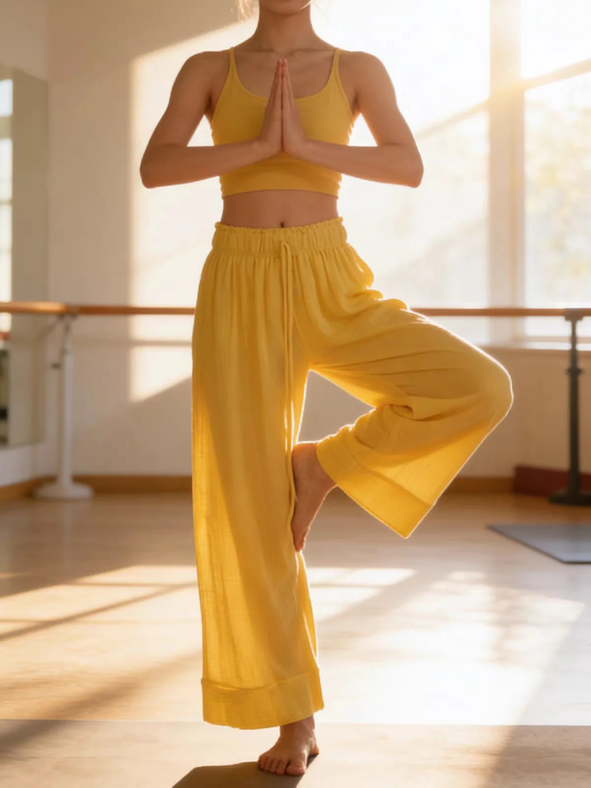 plus Size Wide Leg Yoga Pants Women's Butt Lift Workout Flare Leggings Tummy Control Straight Leg Bottoms for Gym Fitness