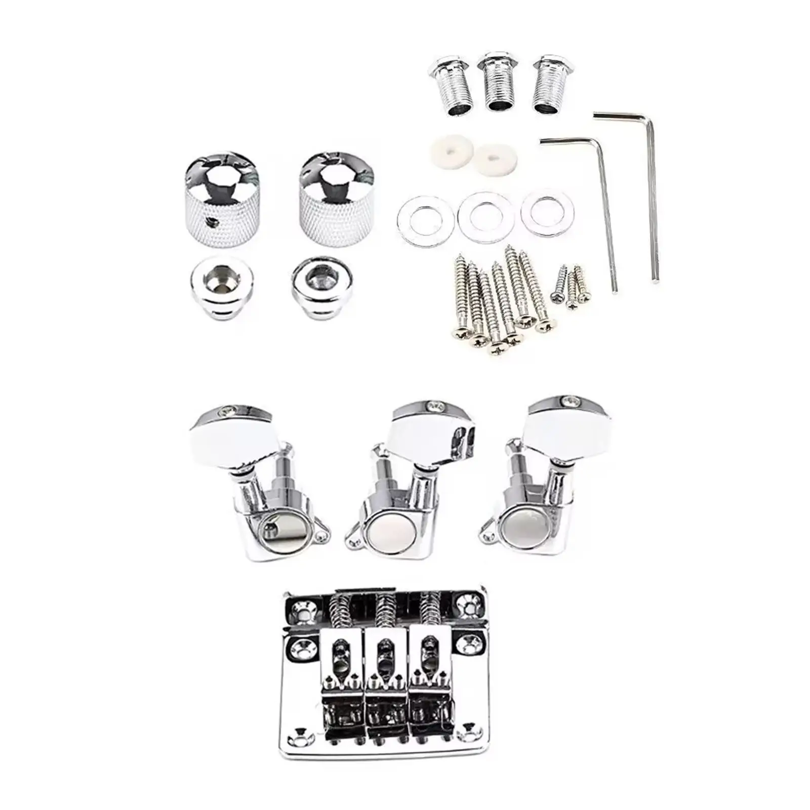 Cigar Box Guitar Saddle Bridge Repair Kit Wrenches Screws Washers Combo Kits