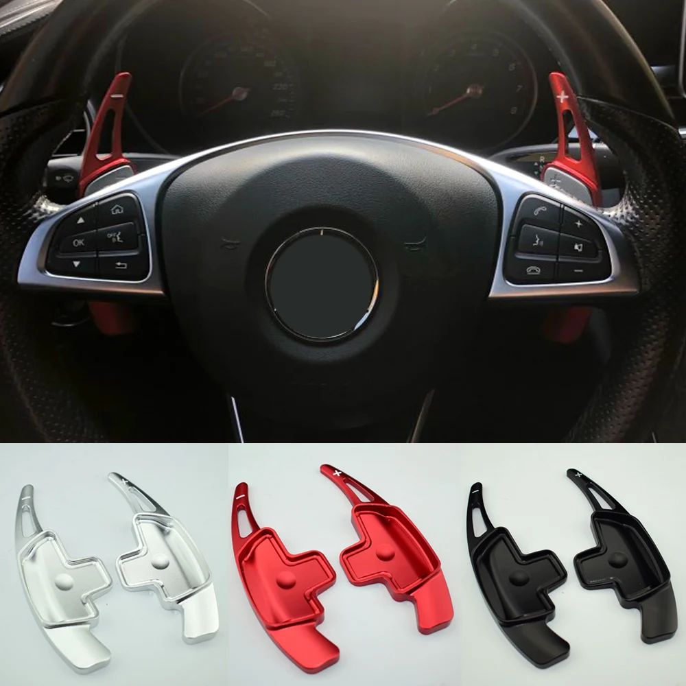 Steering Wheel Paddle Shifter Extension Aluminum Shift Paddle Blade For Mercedes Benz A B C E GLE Class W176 W205 W246 C117 W218