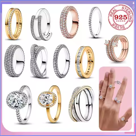 Luxurious 925% sterling silver zircon oval romantic intersection ring fashionable Valentine's Day gift for women fine jewelry