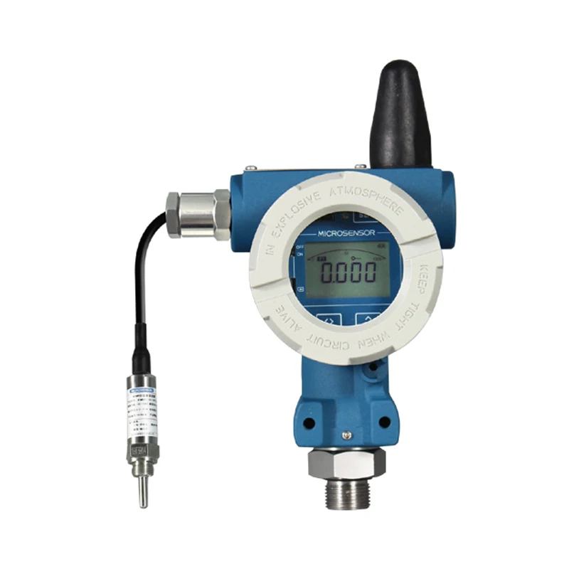 LCD Display Wireless Digital Pressure Temperature Transmitter Sensor