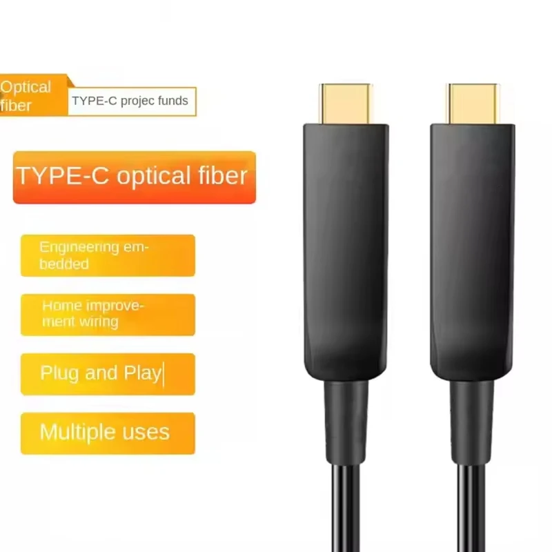 USB 3.1 Gen 2 Type C Active Optical Fiber Cable 10Gbps for Portable hard drive,Camera,Oculus Link Quest 1/2 Steam VR 10m 15m 20m