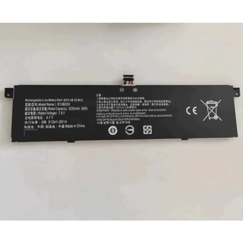 Replacement battery R13B02W 7900mah For Air13.3 inch 161301-01/07/CG/CN notebook battery