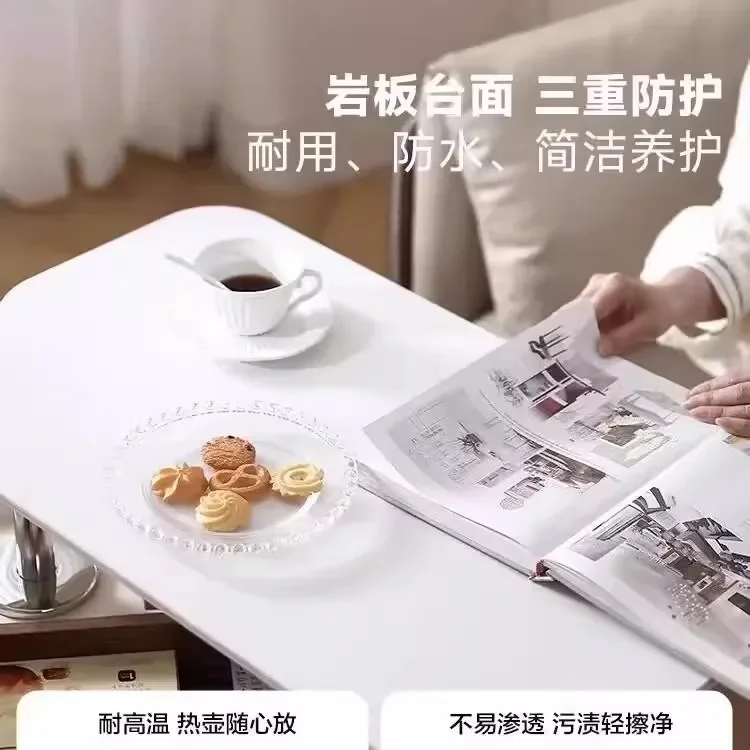 b11-7.2 sofa, small tea table, light luxury corner, small apartment, movable lifting coffee table, household trolley