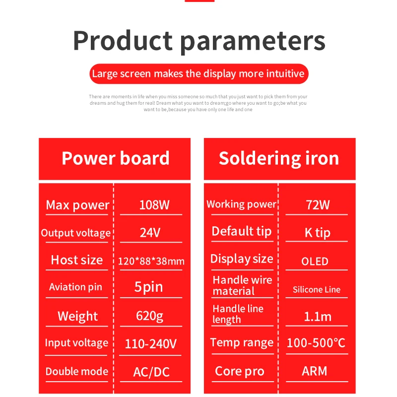 T12-959 V5.1 محطة لحام الإلكترونية لحام الحديد OLED أكبر العرض الرقمي و 5pin M8 مقبض الحديد تلميح