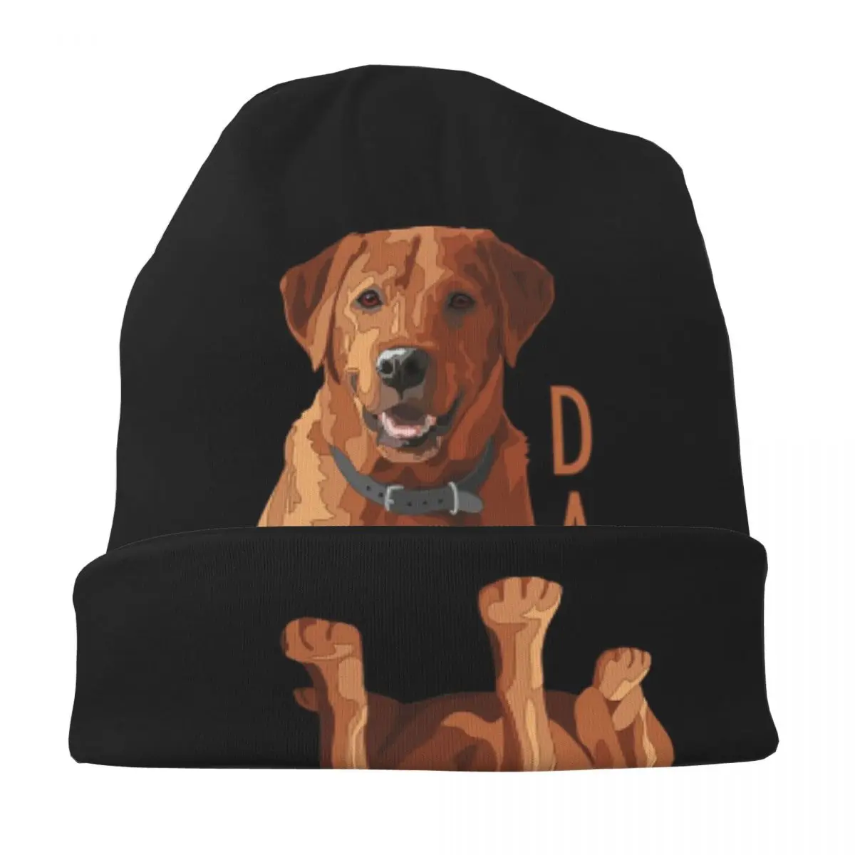 مختبر أبي الثعلب الأحمر لابرادور المسترد الكلب الدافئة محبوك قبعة موضة بونيه قبعة الخريف الشتاء في الهواء الطلق قبعات حريمي للجنسين الكبار