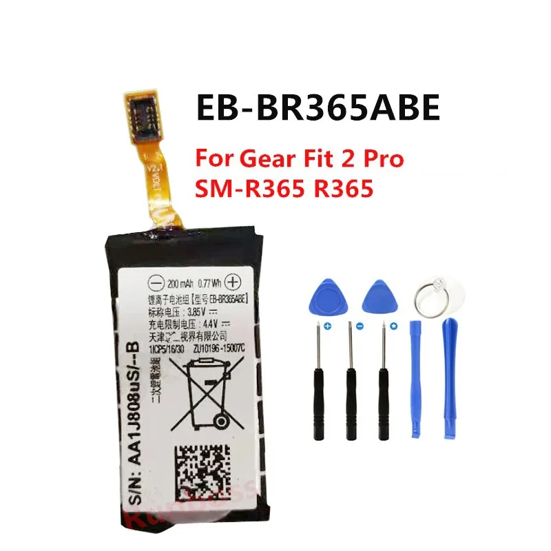 EB-BR365ABE Battery For Gear Fit 2 Pro SM-R365 R365 Authentic Batteries 200mAh